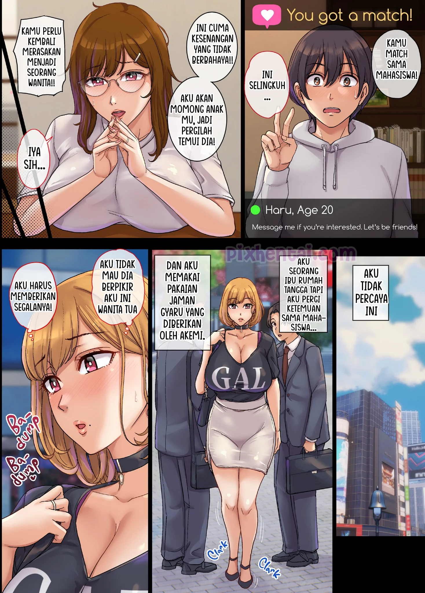 Komik hentai xxx manga sex bokep Yarimoku Hitozuma to Matching shite Sokuhame SEX 17